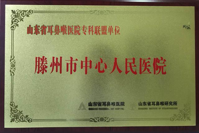 我院加入“山東省耳鼻喉醫(yī)院全國耳鼻喉專科聯(lián)盟”